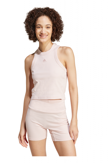 Koszulka adidas Lounge Ribbed Crop - IY6735