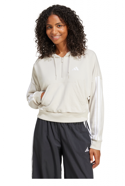 Bluza adidas Essential 3-Stripes French Terry Quater-Zip - JN1958